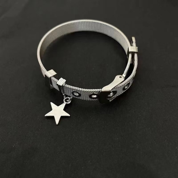 Y2K Girls Star Pendant Justerbart pararmband 2023 Trend D A1