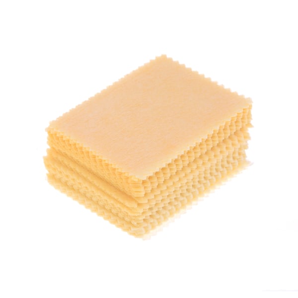 100st gula mikrofiberrengöringsdukar för surfplatta mobiltelefon
