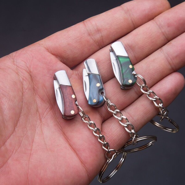 Mini Vikbar Akryl Sharp EDC Självförsvar Small Blade Portab C