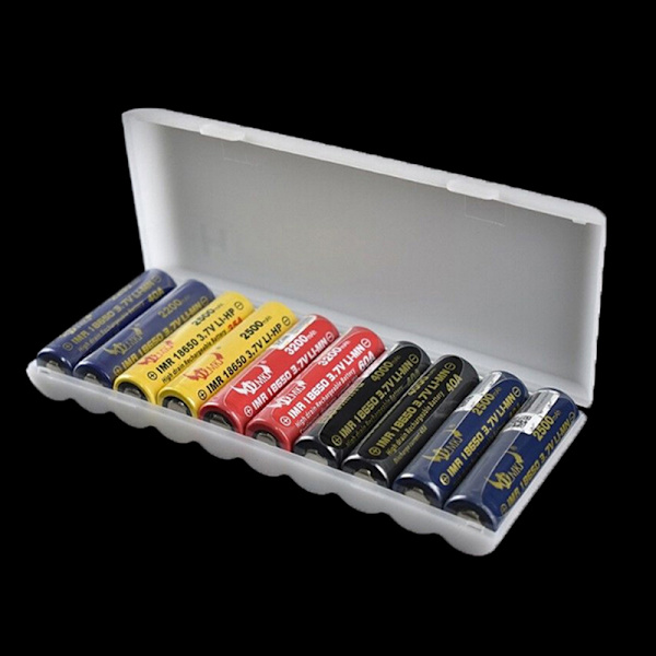 Bärbar plast case cover hållare förvaringsbox för 10st