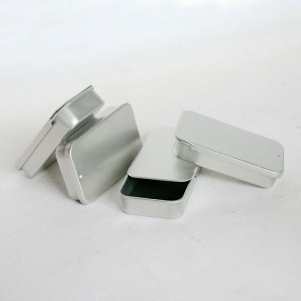 Mini Iron Box Slide Cover Förvaringsbox Bröllop Smycken Pill Case P10