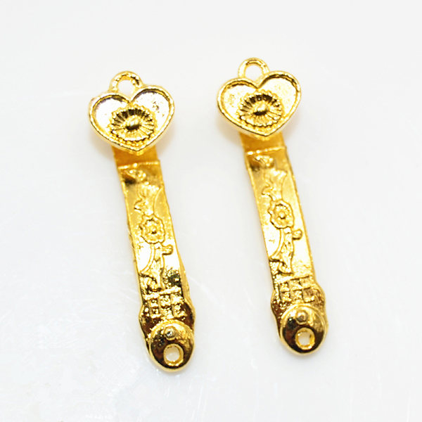 10st Amuletthantverk Gyllene gynnsamma Ruyi Hem Feng Shui Powe