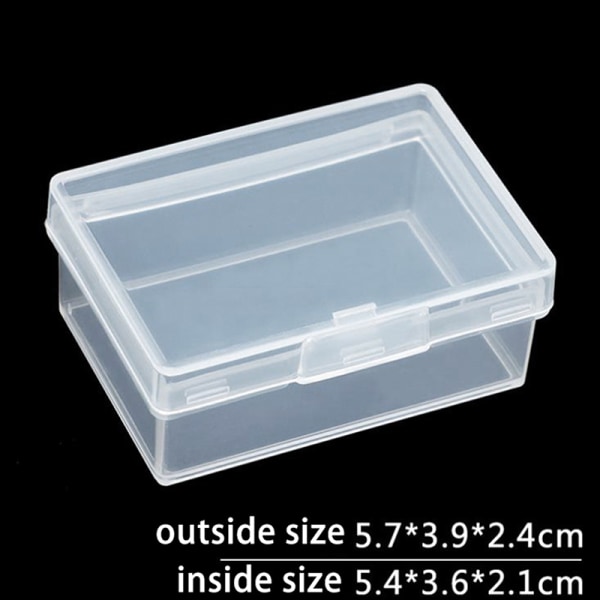 Hållare för förvaringsboxar i transparent plast med stor kapacitet