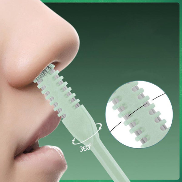 1st Nose Hair Cleaner Dubbelhuvud Nos Trimmer Nose Hair Sciss Pink