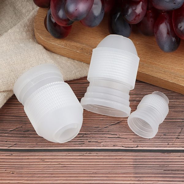 Liten Mellan Stor Koppling Adapter Icing Piping Munstycke Påse Tårta Middle