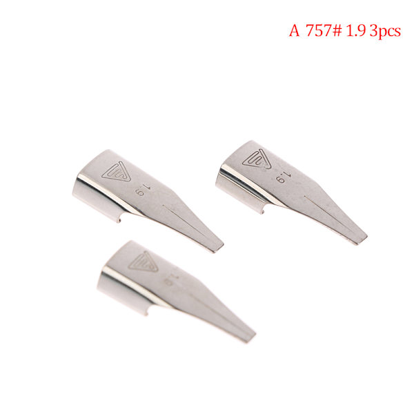 3st 757# Reservoarpenna Nib Tillbehör Bländande F/EF/M Art Nib A