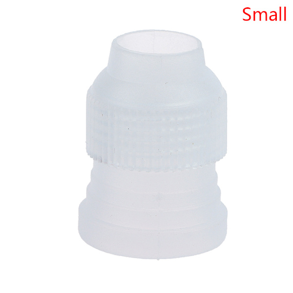 Liten Mellan Stor Koppling Adapter Icing Piping Munstycke Påse Tårta Small