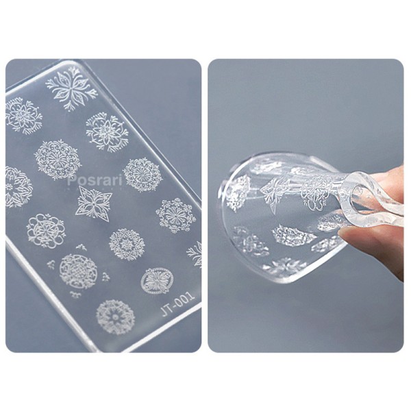 3D-prägling Nail DIY Art Form Silikonkombination Dekorativ 012