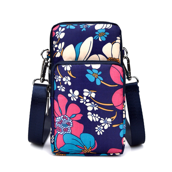 Crossbody-väska i nylon med printed Multicolor-A15