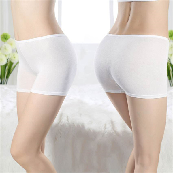 Damunderkläder Seamless Trosor Sexiga Boxers Trosor Andas White