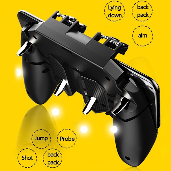 PUBG Controller AK66 Six Finger Gamepad utlöser Pubg Metal Tri onesize