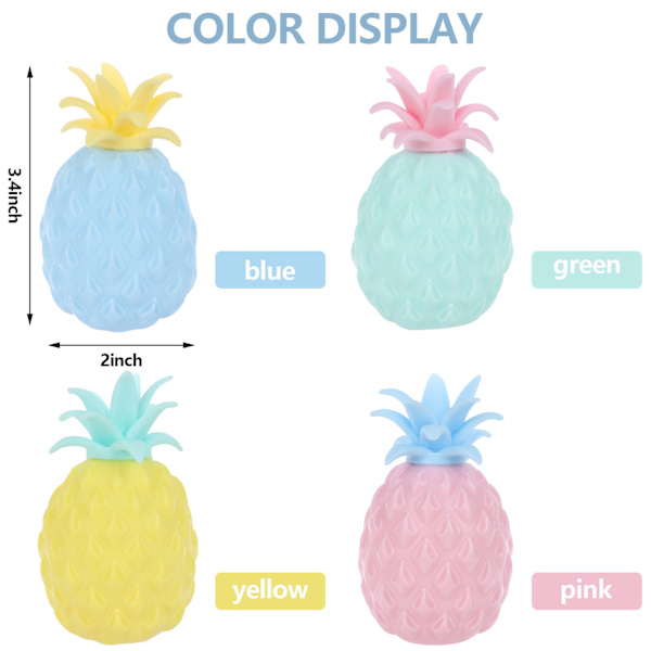 4 bitar ananas stressboll 无