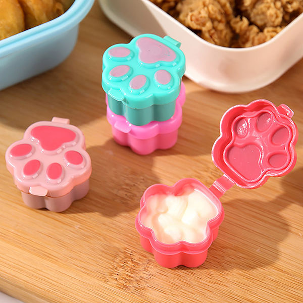 1st Minisåsflaska Cat Paw Ketchup Senapsbehållare Läckagepr Pink