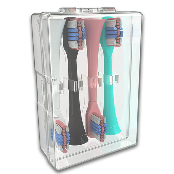 Elektriskt tandborsthuvud Case Transparent bärbar låda 1PC