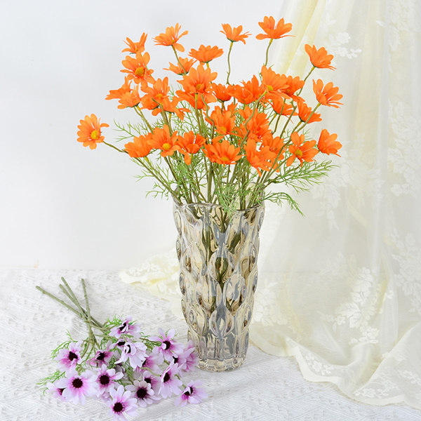 Kamomiller Siden Konstgjord blomma Vita blommor Rum Bröllop C A3