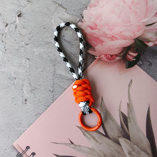 Nyckelring Lanyard Stark rem för nycklar Flätat paraplyrep Ha A3
