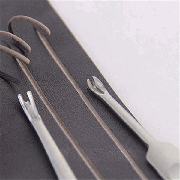 Läder Leathercraft Tool Kit Sömmar U+V-formad Groover Skiv