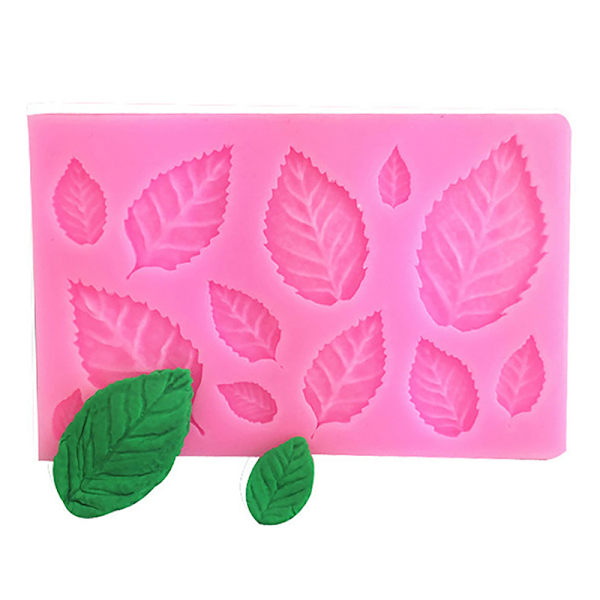3D Mini Rose Flower Leafs Form DIY Fondant Chocolate S A3