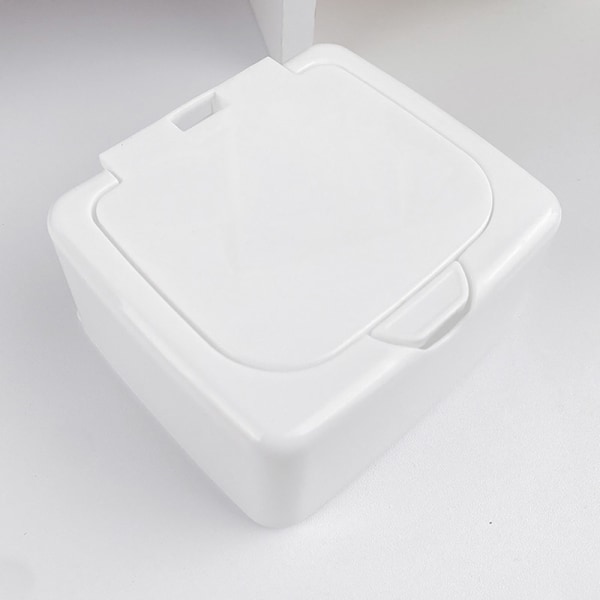 e Plastknapp Skrivbordsförvaringsbox Smycken Organizer Case Wit Single grid Without sticker