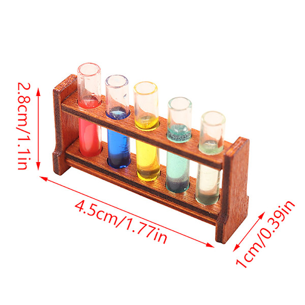 1Set 1:12 Dollhouse Miniatyr färgprovrör med Rack modell Labo
