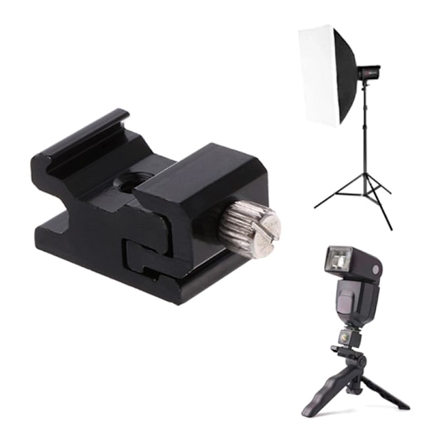Hot Shoe Flash Bracket Kamera Metall Cold Shoe Mount Adapter