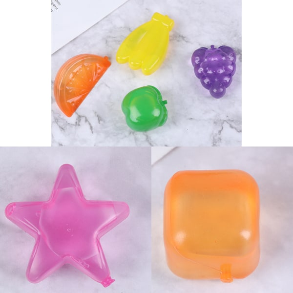 20st Stjärnformad iskub Plast Återanvändbar Multicolour Ice Sto C