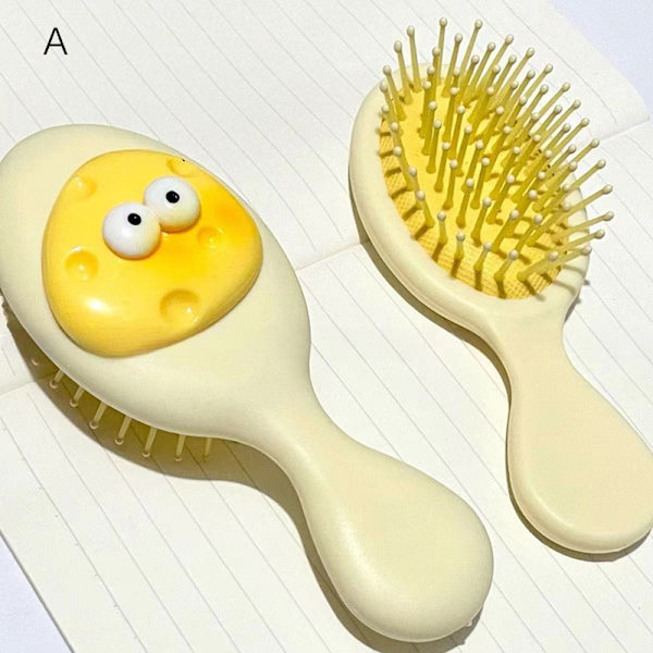 Cartoon e Cheese Airbag Comb Portable Mini Massage Comb Barber A