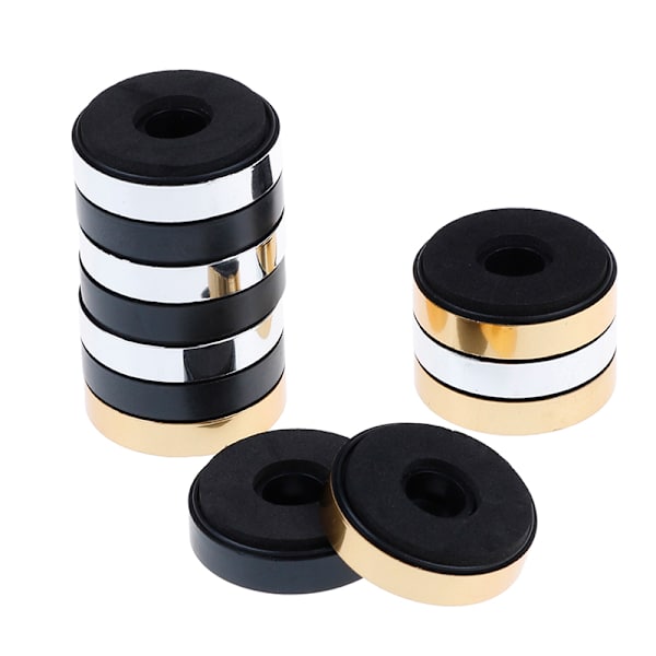 4st 40*11mm Högtalarstativ högtalare fotdyna högtalare reparationsdel Silver
