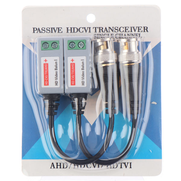 Kop 1 Par Hd Cctv Via Tvinnad Video Balun Sandare For Cvi Tvi A Black Fyndiq