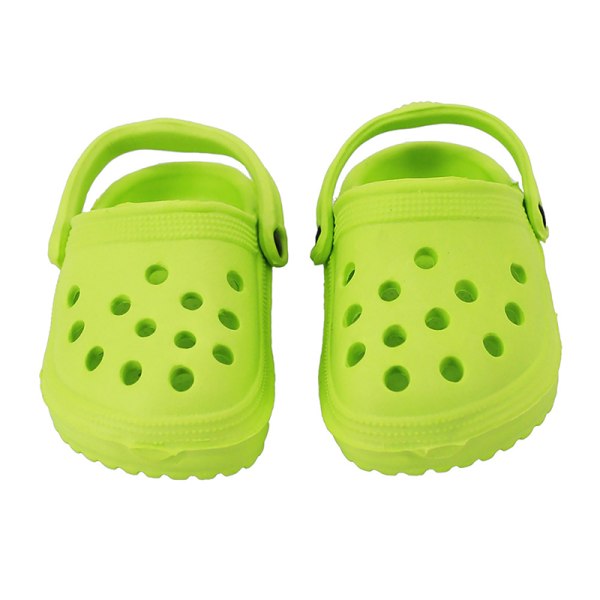 1 Par 18" Doll Sandaler Mini Hole Shoes Dressing Doll Toy Color White