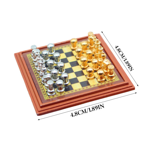 1Set 1:12 Dollhouse Miniature International Chess Checkerboard A3