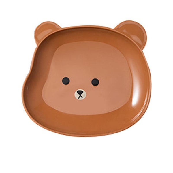 1 st Lovely Bear Förvaringsbricka Torkad Frukt Snack Tallrik Appetiz Brown