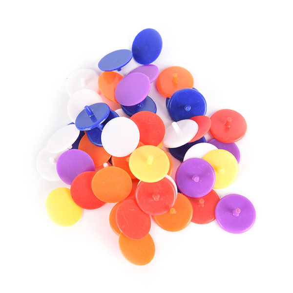 50X Plast Golfboll märke Positionsmarkörer Diameter 24mm Golf random color 24mm