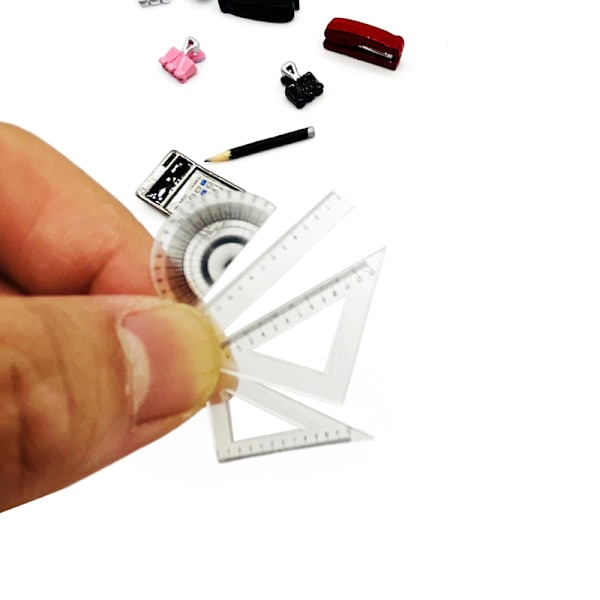 4st 1:12 Dockskåp Miniatyrtriangellinjal Rätad Protr