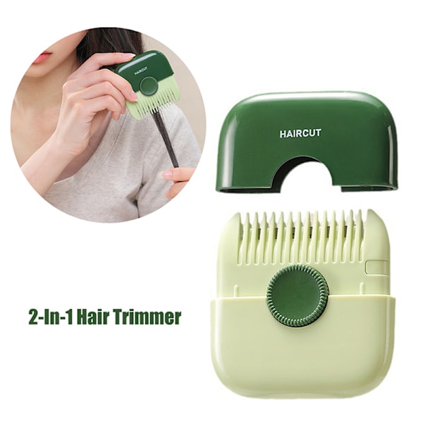 2 i 1 hårtrimmer Hårklippning och arrangemang Bangs Trim Co Green