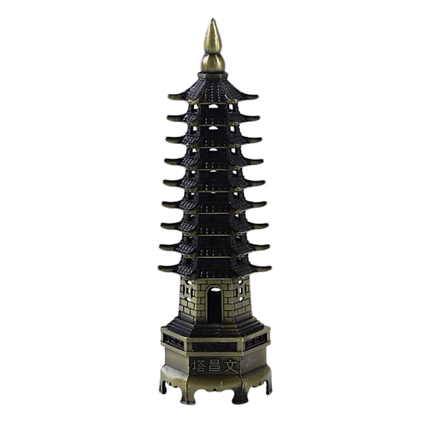 Zinklegering Feng Shui Education Tower Levels Wen Chang Pagoda De Bronze