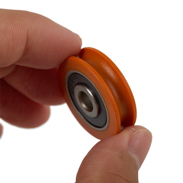 Hög kvalitet 6*29*8mm Orange U-formad lagerhjul för dörrvinst