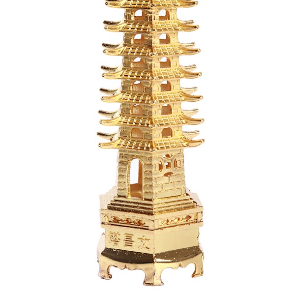 Zinklegering Feng Shui Education Tower Levels Wen Chang Pagoda De Gold