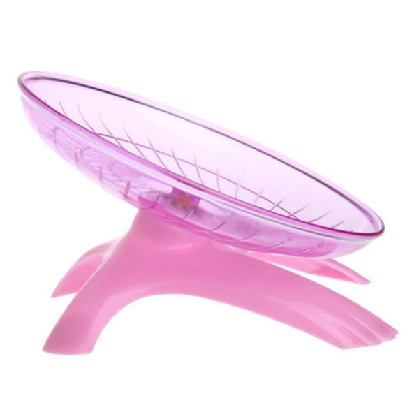 Running Disc Flying Saucer Träningshjul Leksak för möss Dvärg Ha Pink