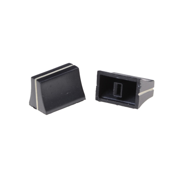 10 x Black Slide Potentiometer Mixer Fader Knopp 19mmLx12mmW för