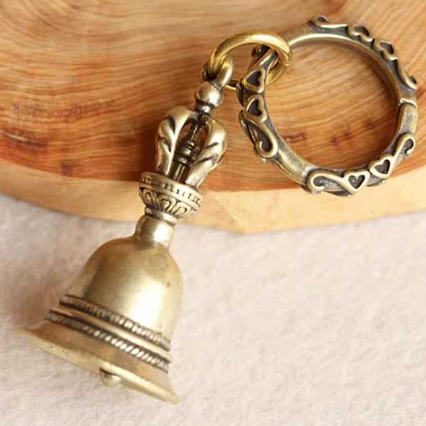 Mässing Hantverk pressgjutning Drop Wind Bell Tibetansk bronsklocka