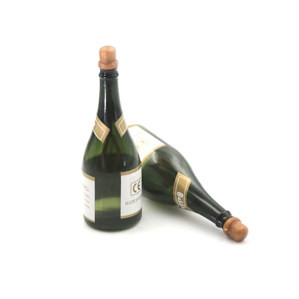 5 st Romantiskt bröllopsfest Champagneflaska Form DIY Self Wat