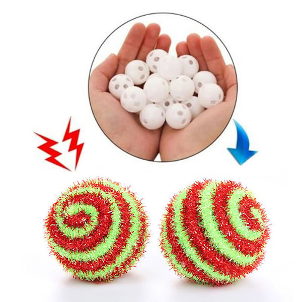 10 st 24 mm Plast Rattle Bell Balls Squeaker Baby Leksaker DIY Bea