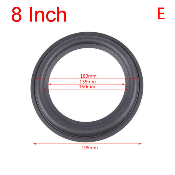 3-12 tums högtalare Surround Rubber Woofer Edge Ring Skum o Reparation 3nich