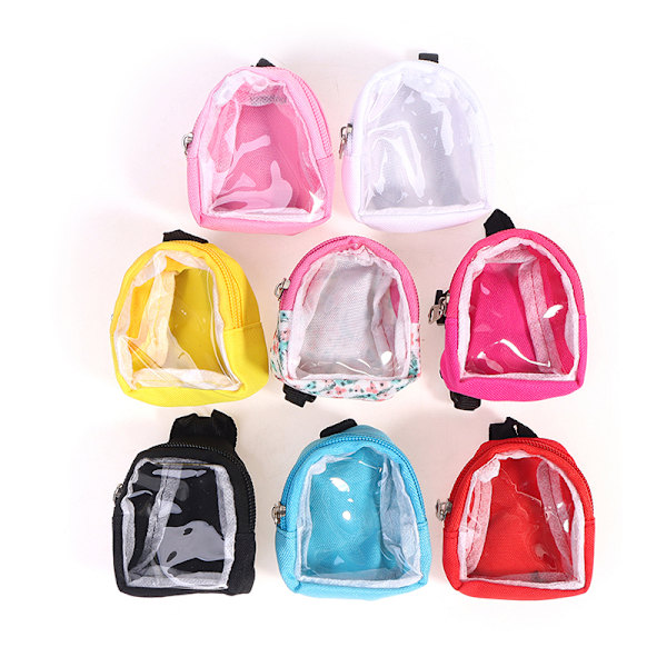 Ryggsäck Miniatyr Doll Bag Leksaker För 1/6 Doll Skolväska Dollhou Multicolor