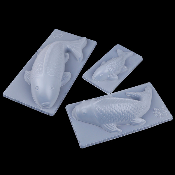 3D Plast Koi Karp Fisk Riskaka Mould Gelé Handma S:17*7.5cm
