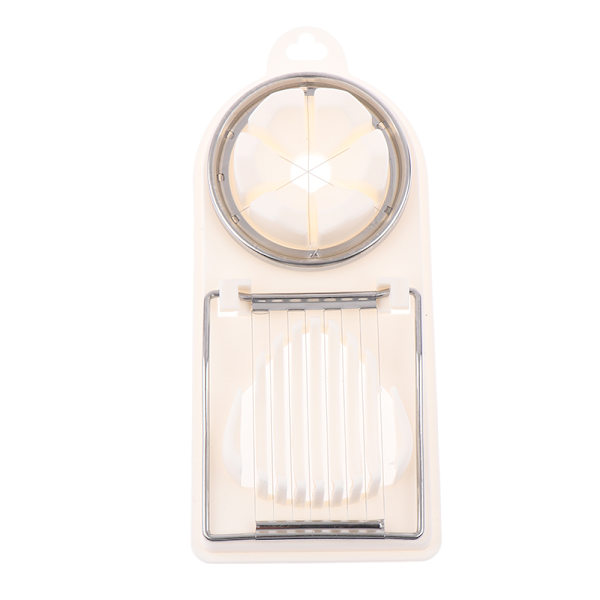 Egg ter Egg Slicer Sectioner ter Form Flower-Shape Lunch Mea White