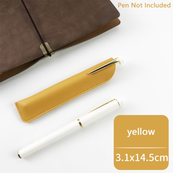 PU Läder Penna Skyddsfodral Slitstark Pen Bag Soli A4