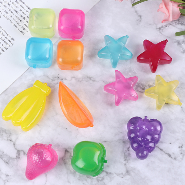 20st Stjärnformad iskub Plast Återanvändbar Multicolour Ice Sto C