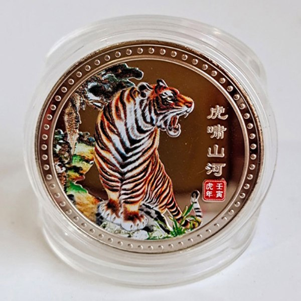 2022 China New Year Tiger Year Original Jubileumsmynt Bime silver